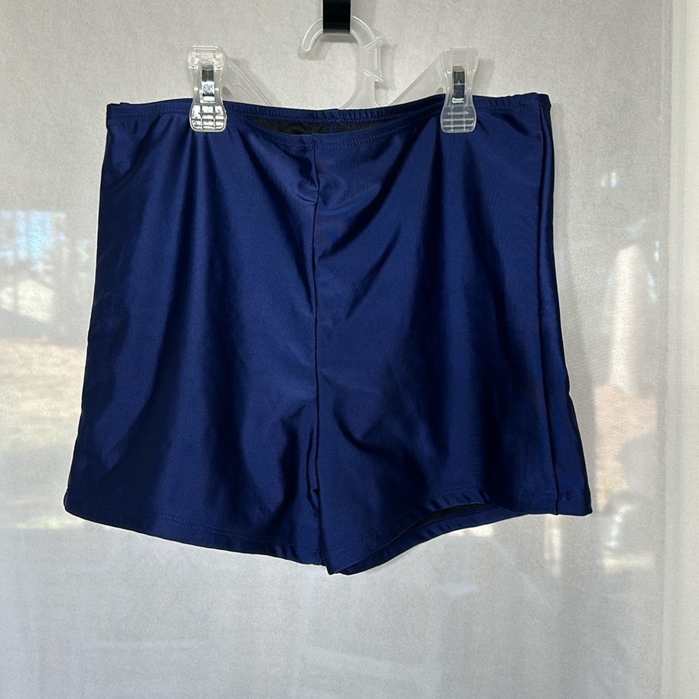 Navy blue swim suit shorts 0XL